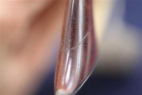 A Dodd silver and ivory mounted cello bow, 27.5in.